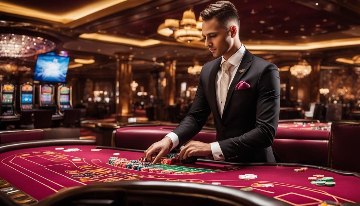 Tampilan dashboard permainan live dealer juara228 dengan meja blackjack dan roulette